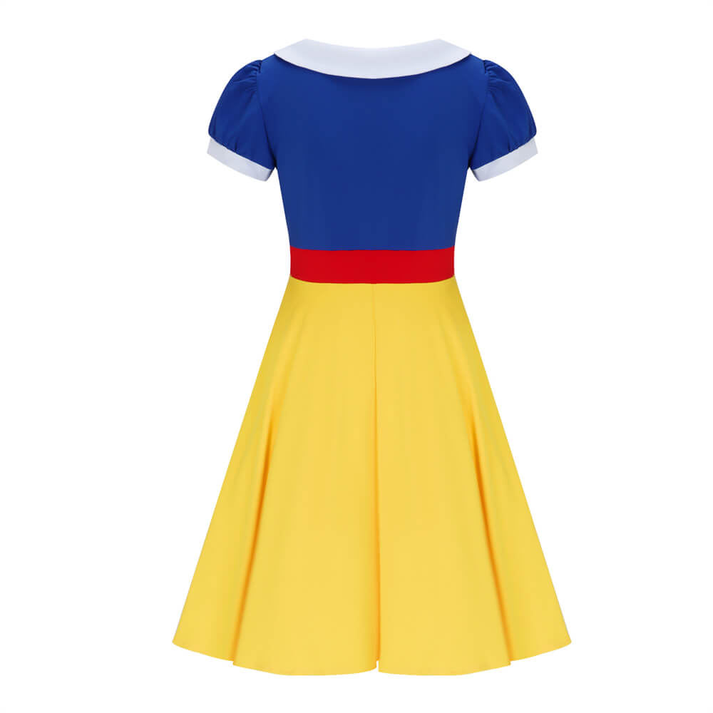Snow White Twirl Party Dress for Summer Vikidoky