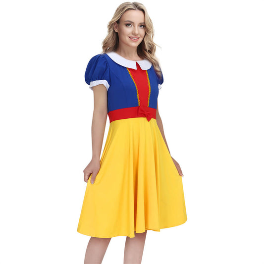 Snow White Twirl Party Dress for Summer