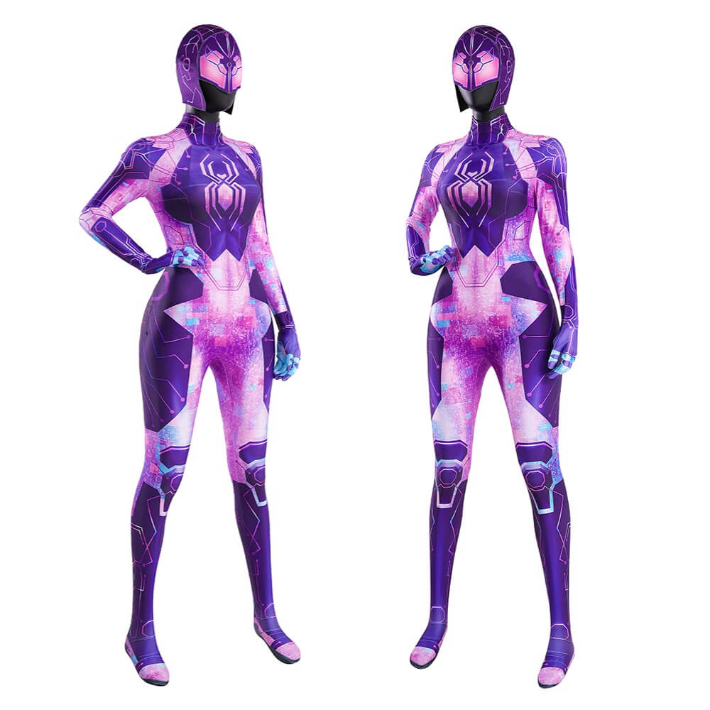 Across the Spider-Verse Spider-Byte Margo Kess Cosplay Costume Spider-Man Vikidoky