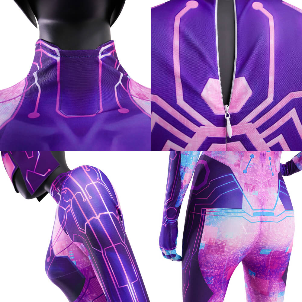 Across the Spider-Verse Spider-Byte Margo Kess Cosplay Costume Spider-Man Vikidoky
