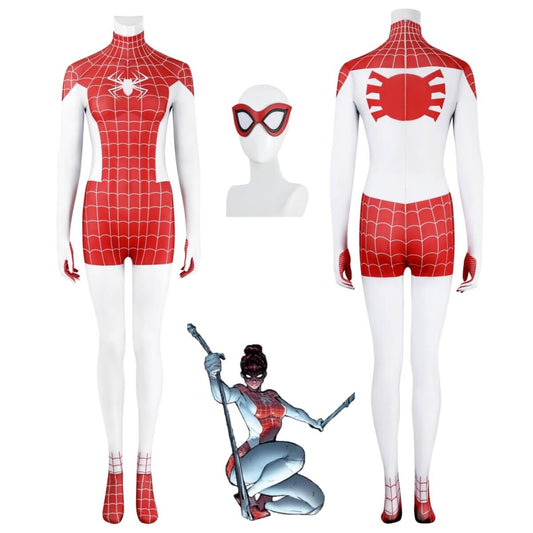 Spider-Man Mary Jane Watson Cosplay Costume Earth-18119 Spinneret - VikiDoky