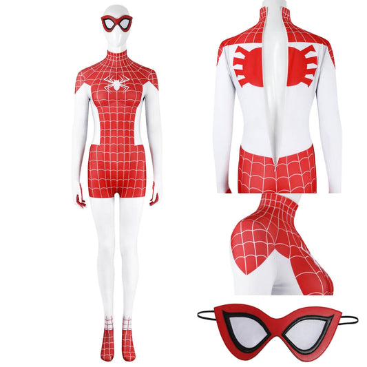 Spider-Man Mary Jane Watson Cosplay Costume Earth-18119 Spinneret - VikiDoky
