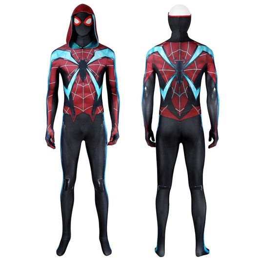 Spider-Man 2 Miles Morales Evolved Suit Cosplay Costume - VikiDoky