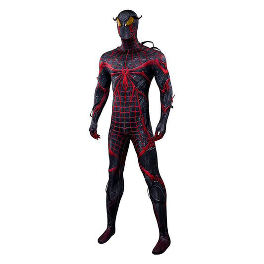 Spider-Man 2 PS5 Mile Morales Absolute Carnage Suit Cosplay Costume Jumpsuit Mask Vikidoky