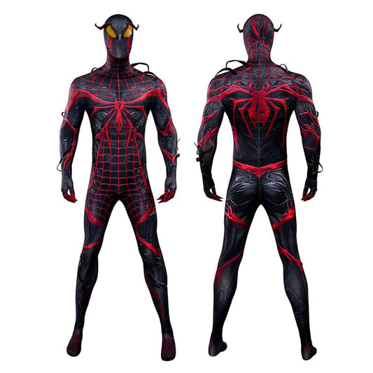Spider-Man 2 PS5 Mile Morales Absolute Carnage Suit Cosplay Costume Jumpsuit Mask Vikidoky