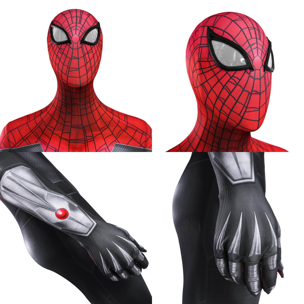 Spider-Man 2 PS5 Superior Spiderman Cosplay Costume Jumpsuit Mask Vikidoky