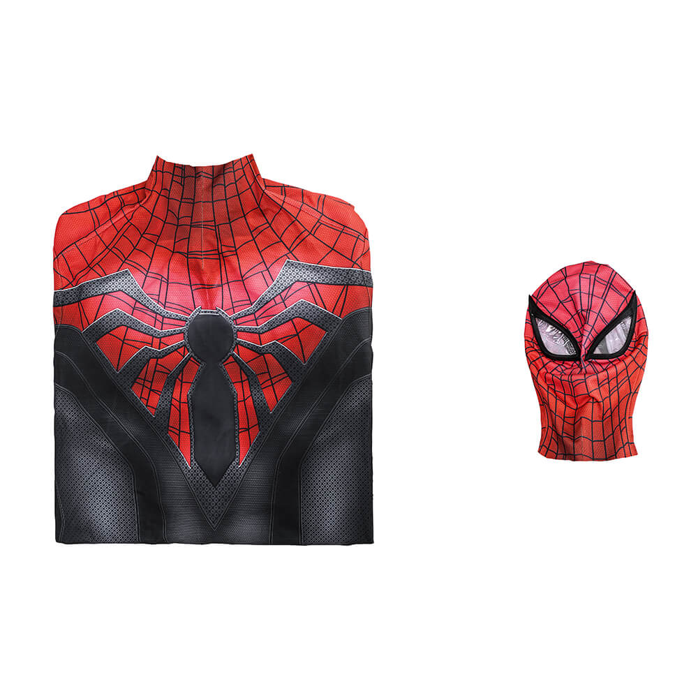 Spider-Man 2 PS5 Superior Spiderman Cosplay Costume Jumpsuit Mask Vikidoky