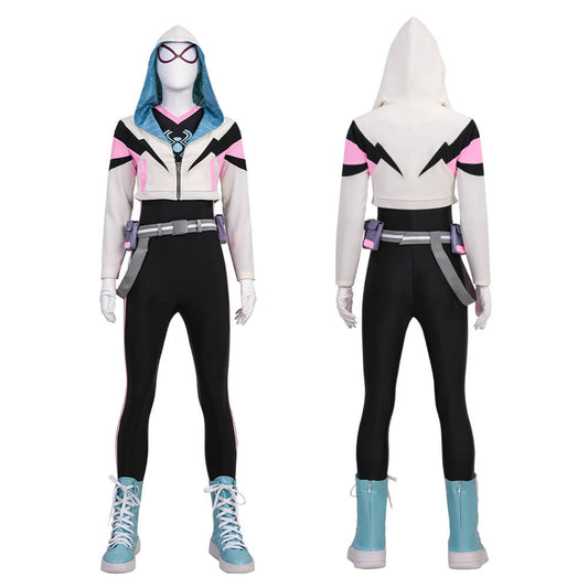 Spider Gwen Stacy Cosplay Costume Your Friendly Neighborhood Spider-Man Season 2