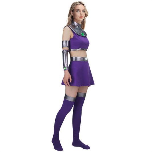 Teen Titans Starfire Princess Koriand'r Cosplay Costume Vikidoky