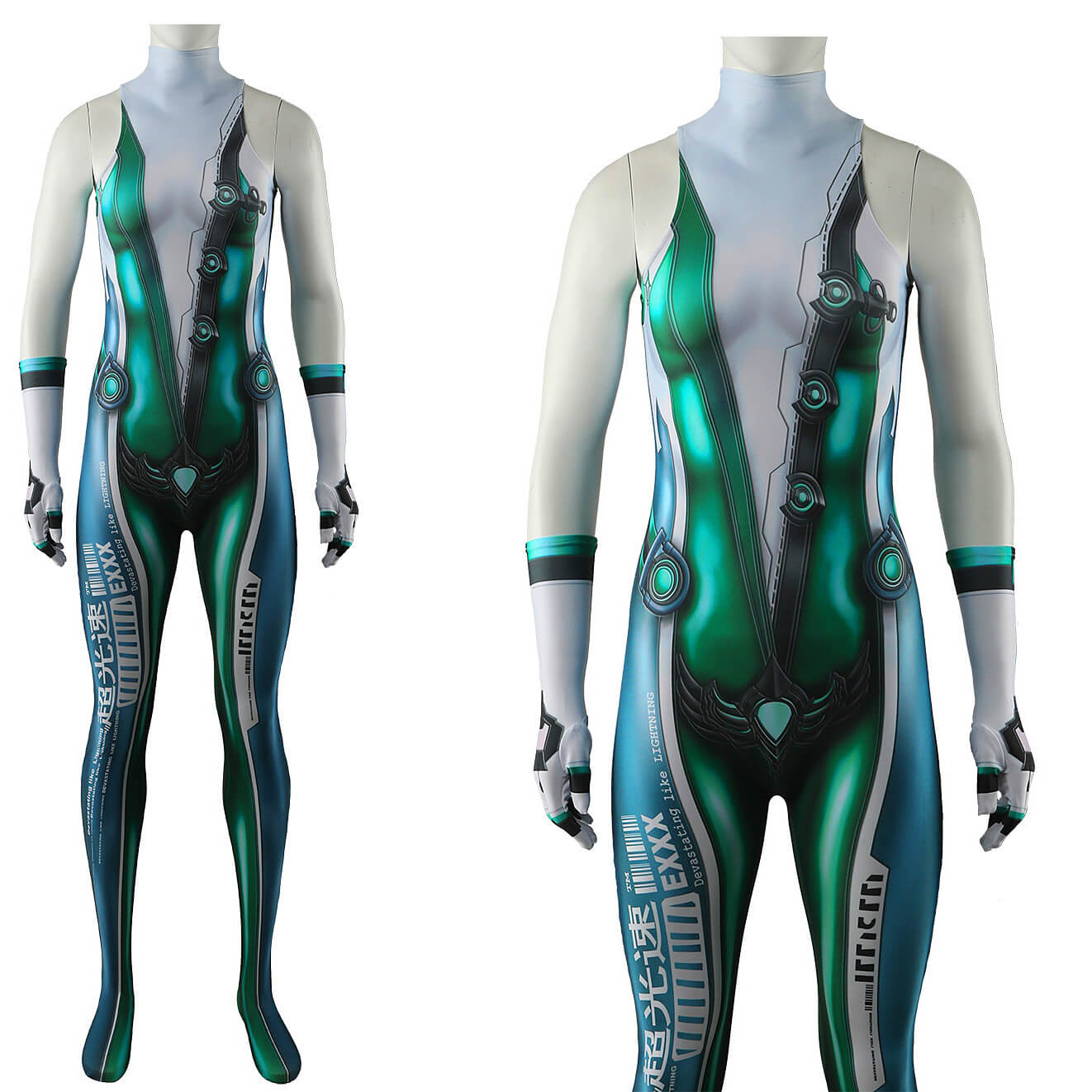 Stellar Blade Eve Cosplay Costume Jumpsuit Printed Style