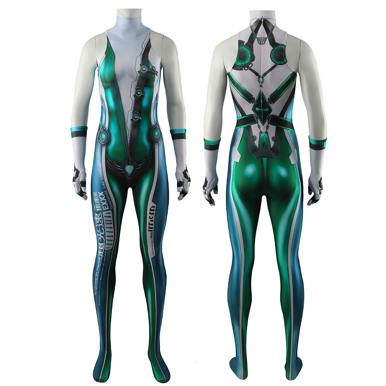 Stellar Blade Eve Cosplay Costume Jumpsuit Printed Style