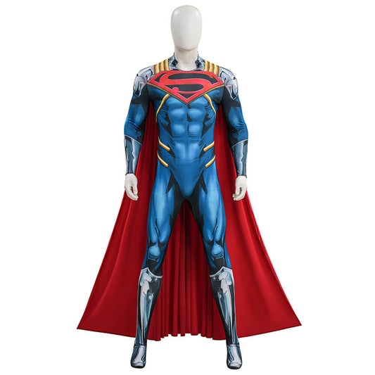 Superboy-Prime Bodysuit Cape Kal El Cosplay Costume