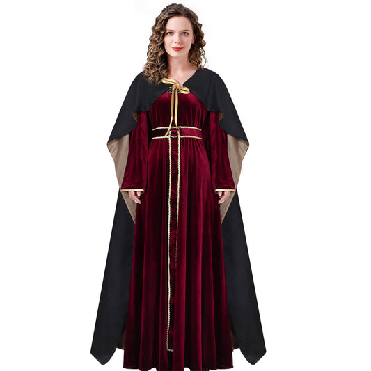 Tangled Mother Gothel Cosplay Costume Witch Party Dress Vikidoky