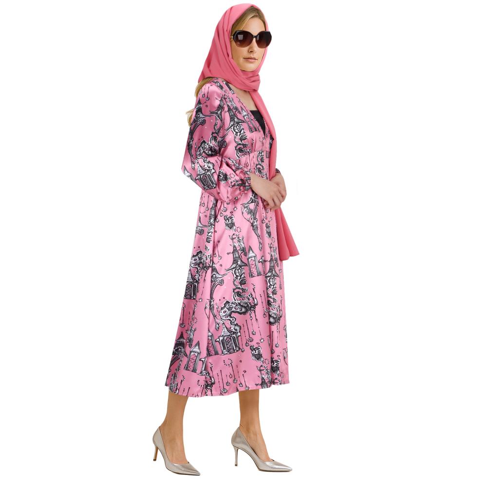 The White Lotus Season 3 Tanya McQuoid Cosplay Costume Pink Dress - VikiDoky