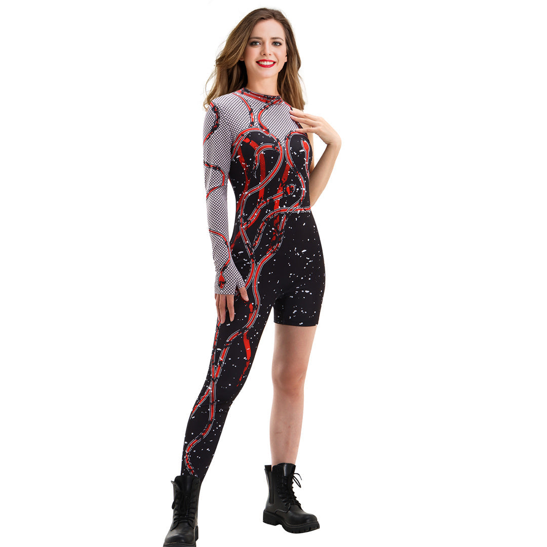 Taylor Swift Eras Tour Reputation Outfits Print Bodysuit Cosplay Costume Vikidoky
