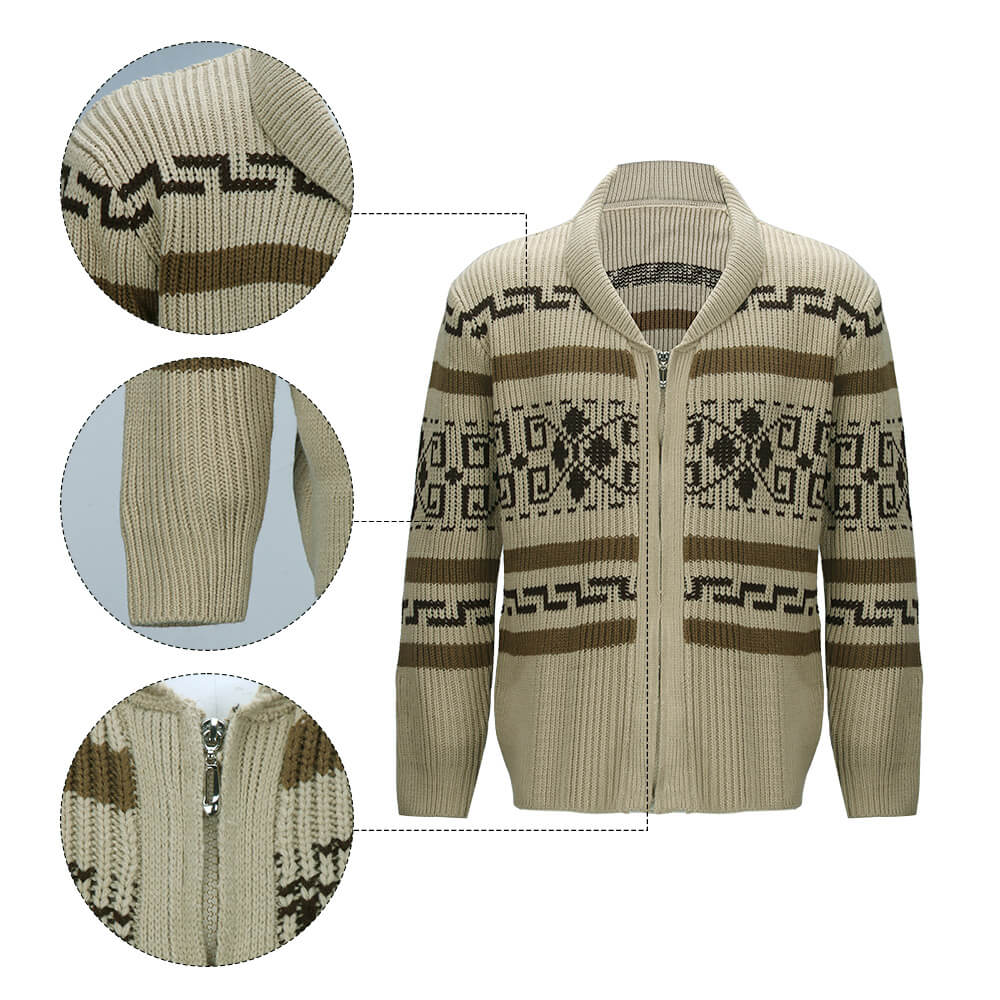The Dude Sweater The Big Lebowski Jeffrey Zip Up Coat Vikidoky