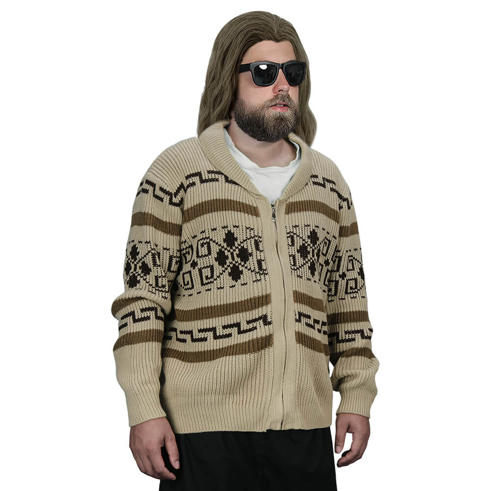 The Dude Sweater The Big Lebowski Jeffrey Zip Up Coat