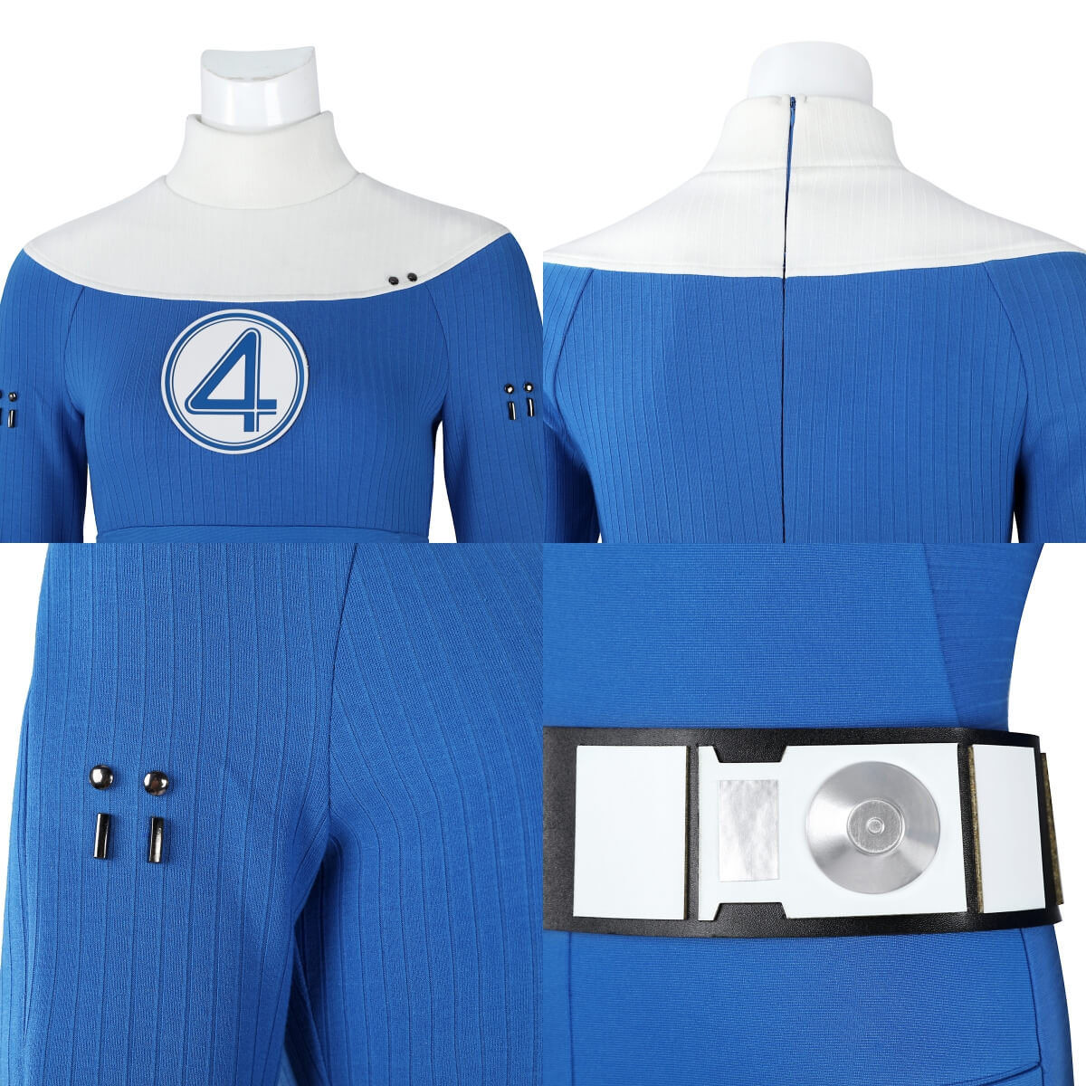Invisible Woman Cosplay Costume Sue Storm-The Fantastic Four First Steps Vikidoky
