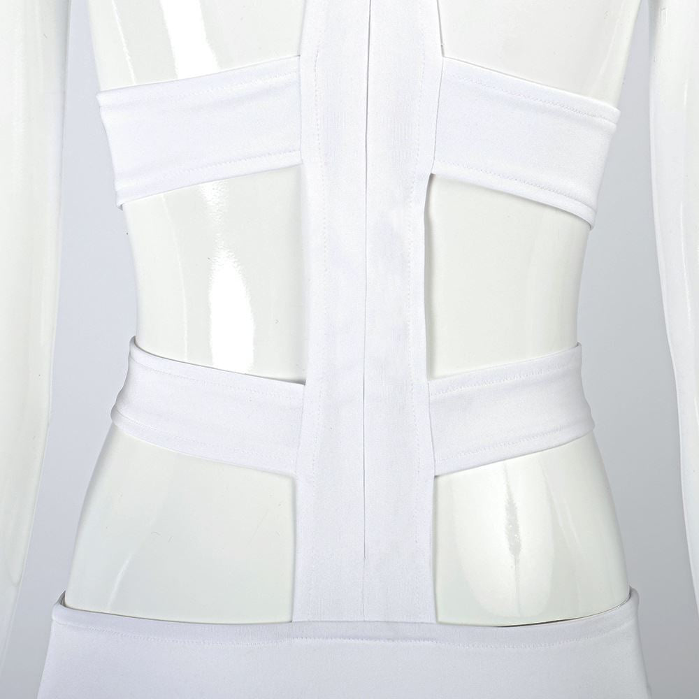 The Fifth 5th Element Leeloo White Cosplay Costume Bandages Suit