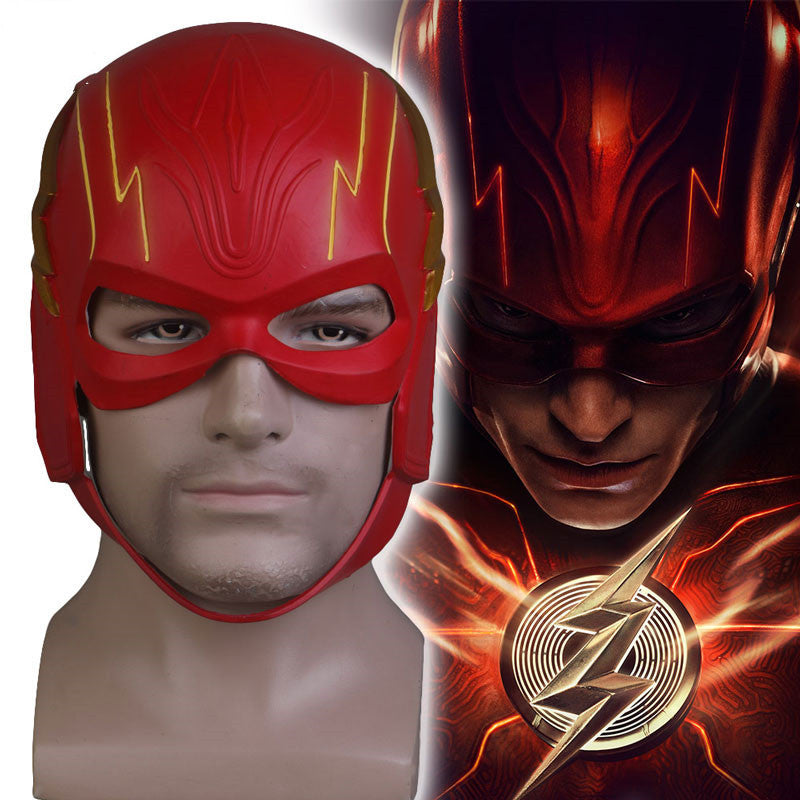 The Flash 2023 Latex Mask Barry Allen Cosplay