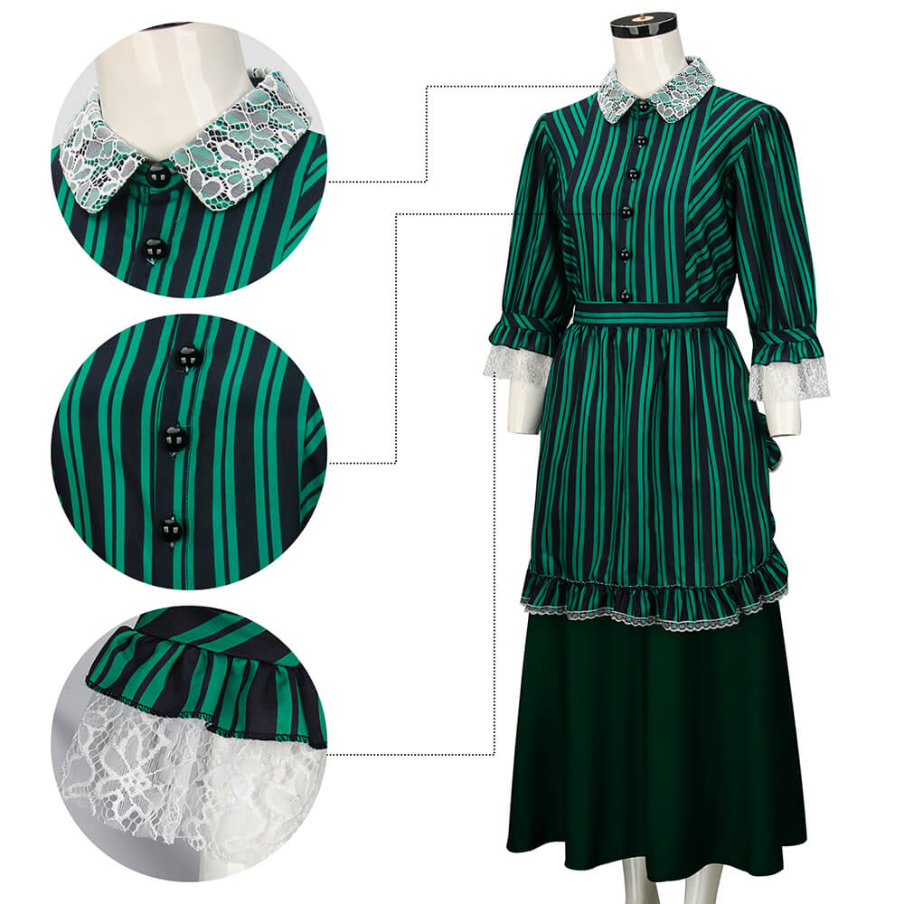 The Haunted Mansion Maid Cosplay Costume Vikidoky