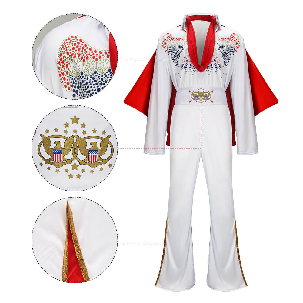 The King of Rock and Roll Costume Elvis Presley Cosplay