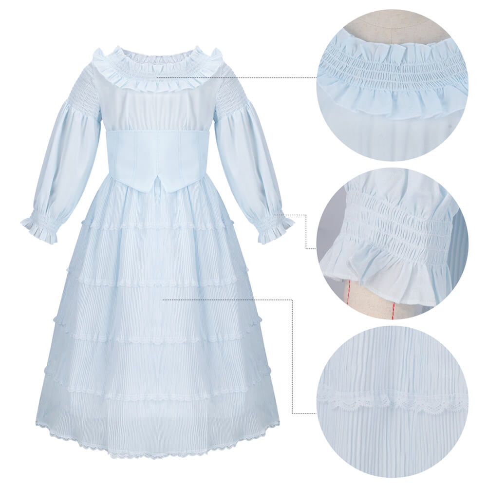 Ariel 2023 Blue Dress for Girls The Little Mermaid Cosplay