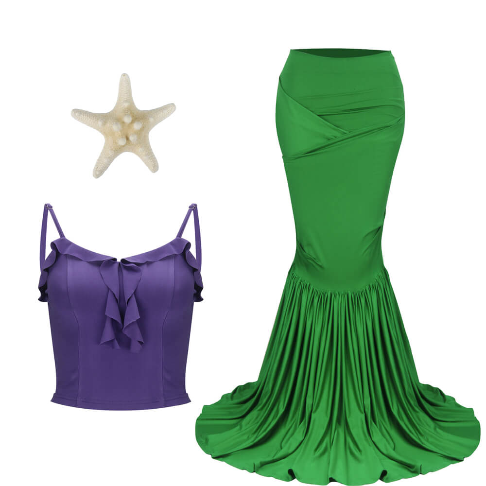 Ariel Little Mermaid Cosplay Costume (Ready to Ship) Vikidoky