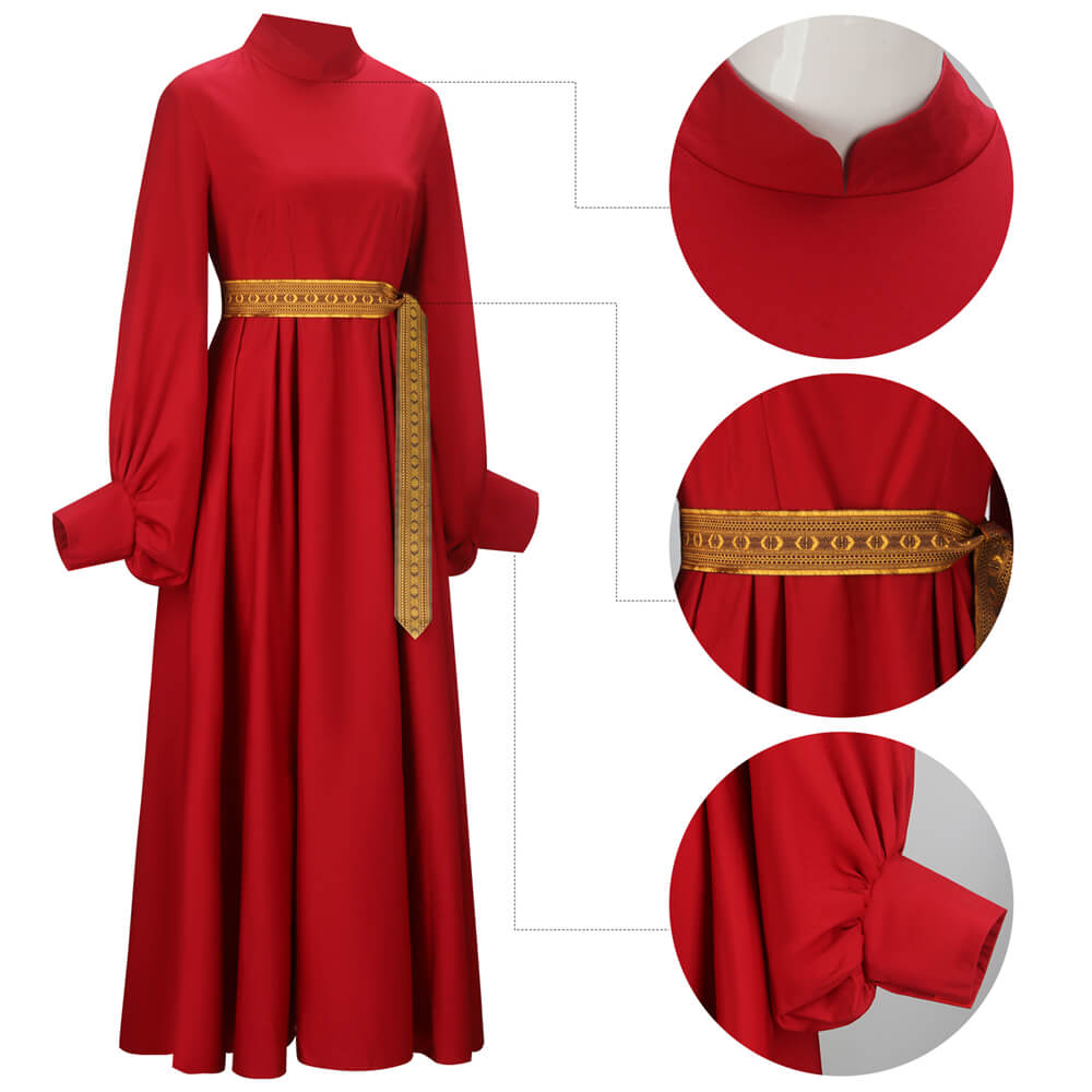 The Princess Bride Buttercup Red Dress Cosplay Costume (Ready to Ship) Vikidoky