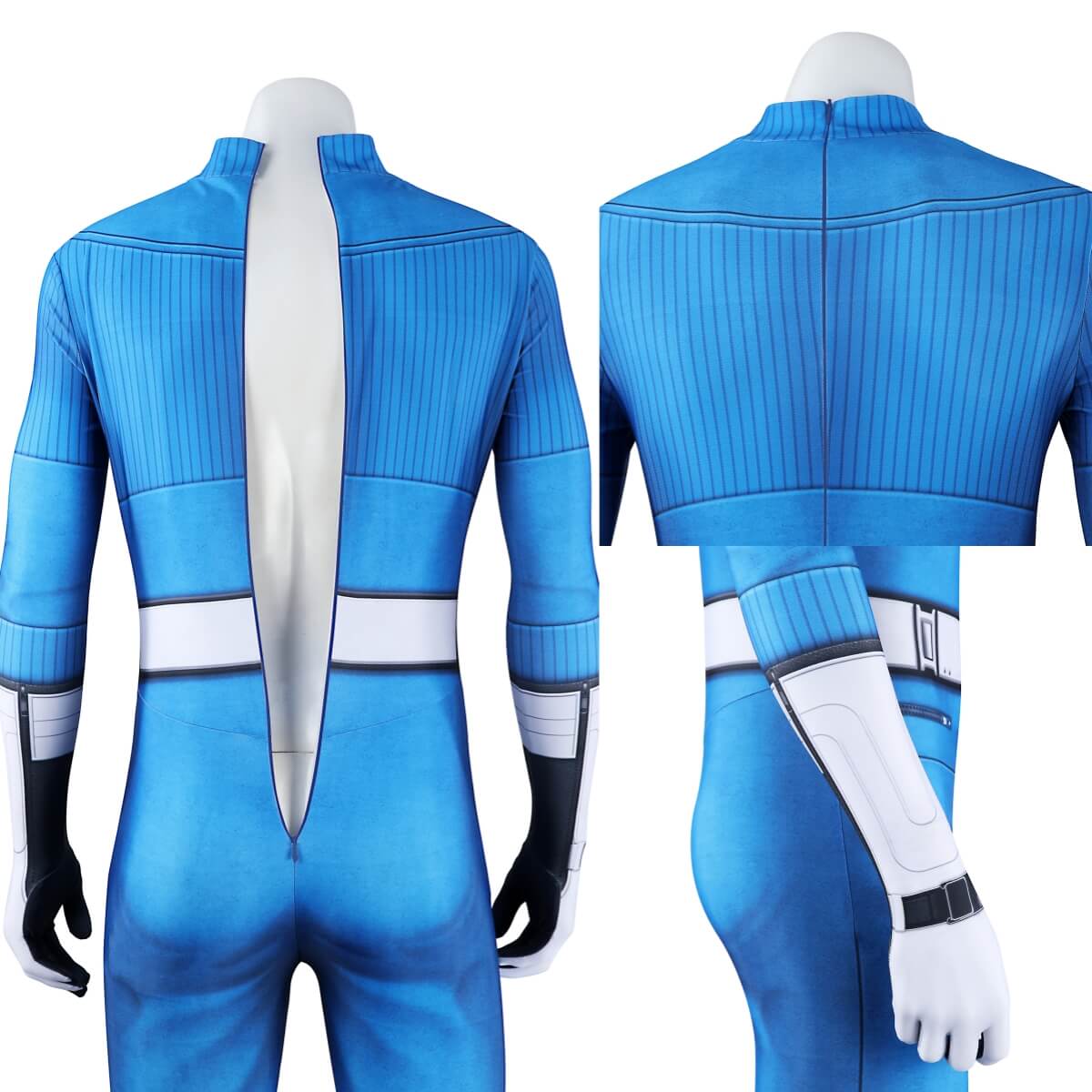 The Fantastic Four First Steps Reed Richards Mister Fantastic Cosplay Costume Bodysuit Vikidoky