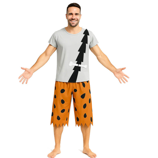 The Flintstones Little Bamm Bamm Cosplay Costume Halloween Outfits - VikiDoky