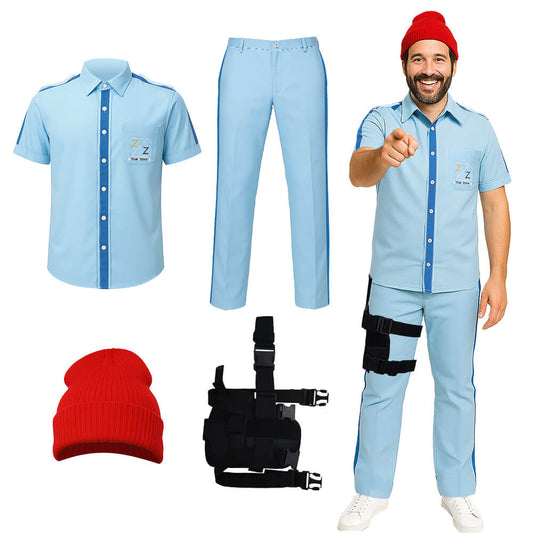 The Life Aquatic with Steve Zissou Crew Uniform Cosplay Costume - VikiDoky