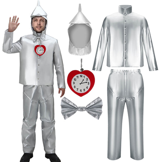 The Wizard of Oz Tin Man Cosplay Costume Nick Chopper Vikidoky