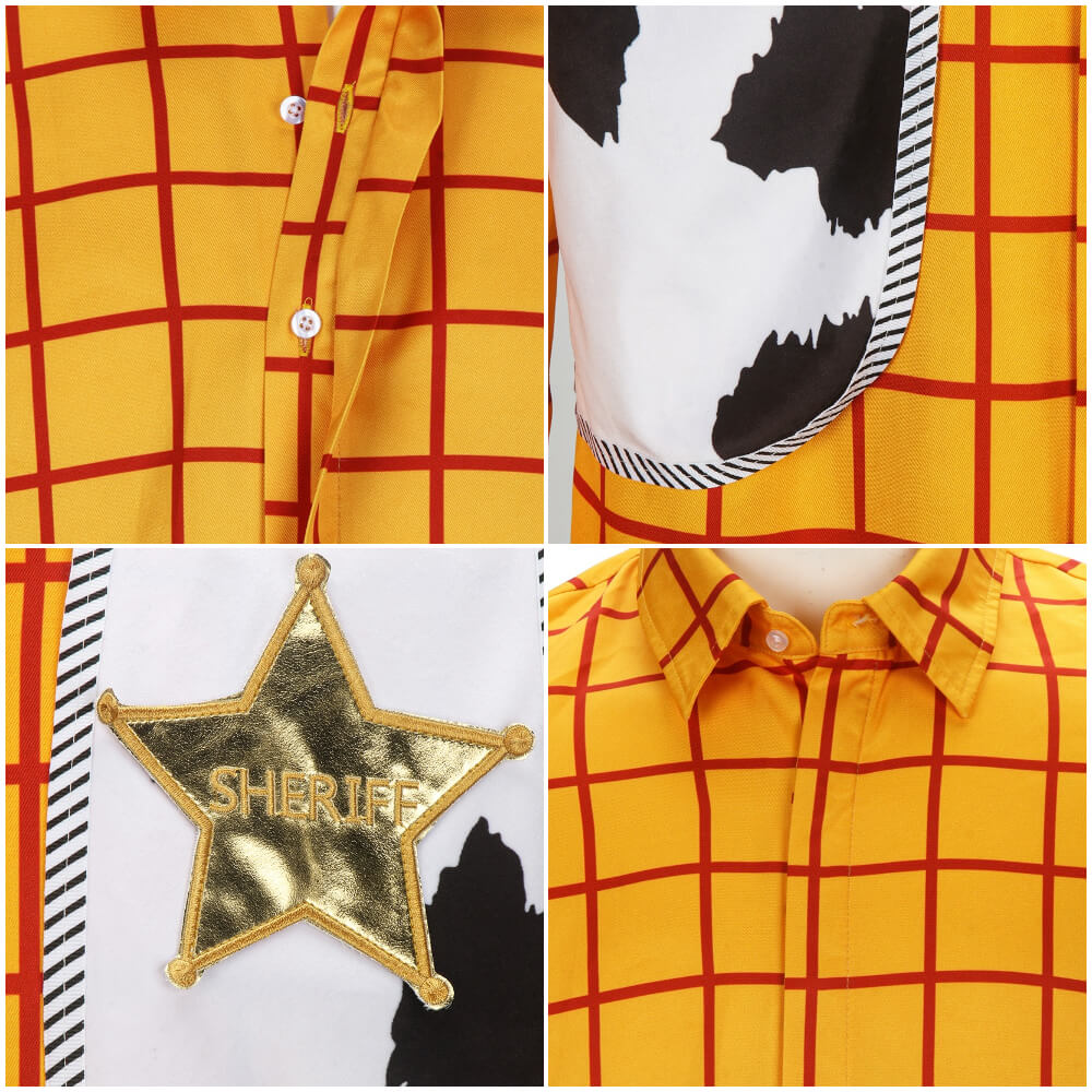 Toy Story Woody Cosplay Costume Cowboy Tops (Ready to Ship) Vikidoky