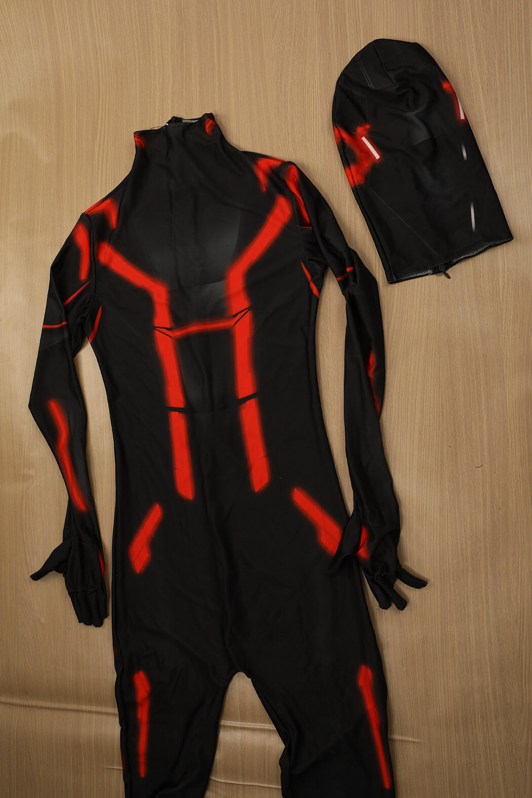 Tron: Ares Cosplay Costume Printed Bodysuit Mask