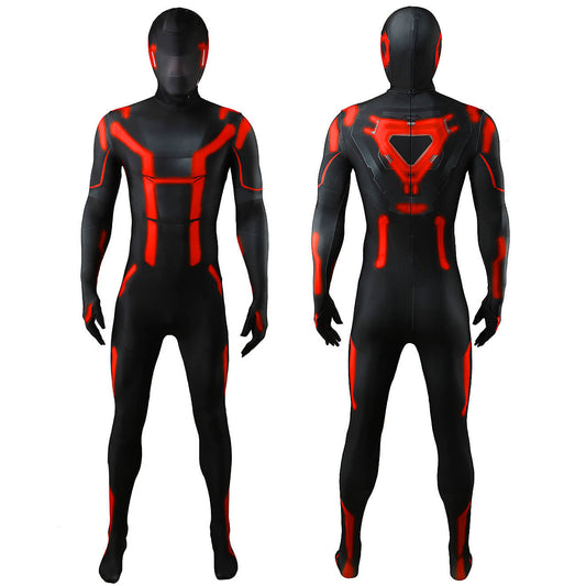 Tron: Ares Cosplay Costume Printed Bodysuit Mask