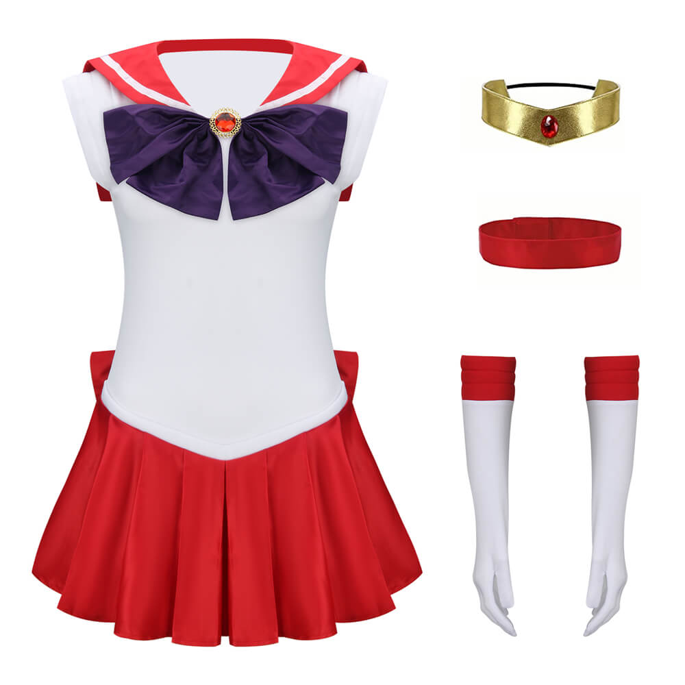 Rei Hino Anime Cosplay Costume Vikidoky