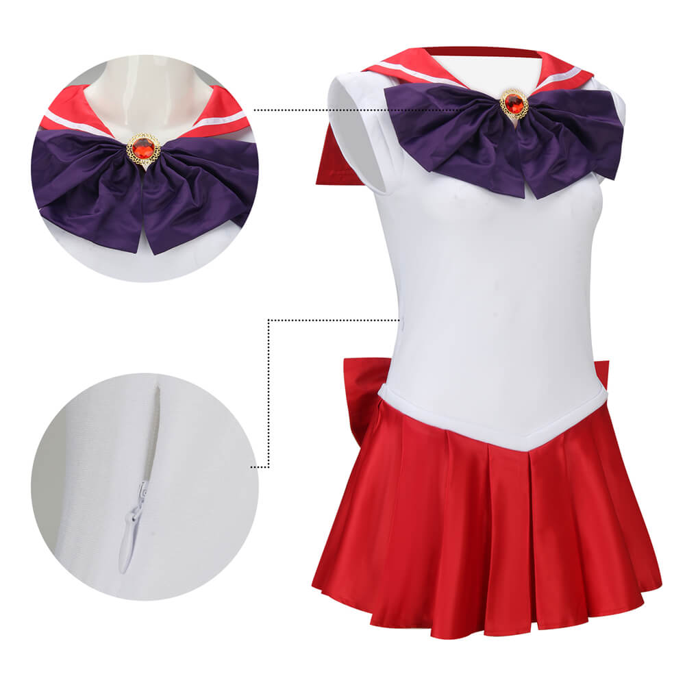 Rei Hino Anime Cosplay Costume Vikidoky