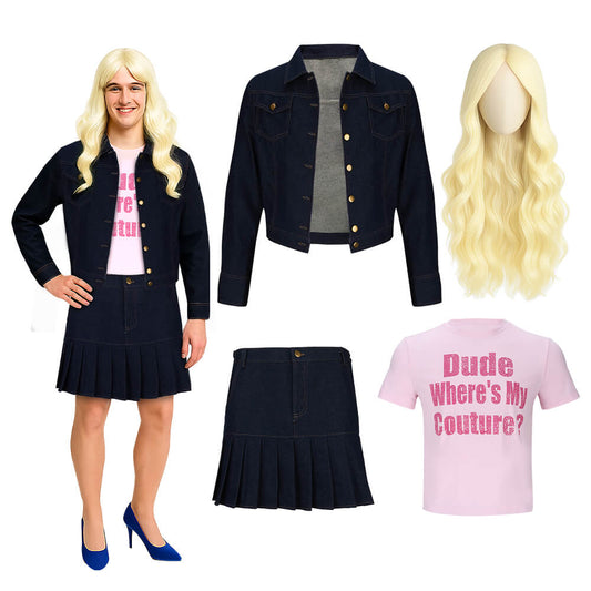 White Chicks Kevin Copeland Cosplay Costume for Men Cross Dressing - VikiDoky