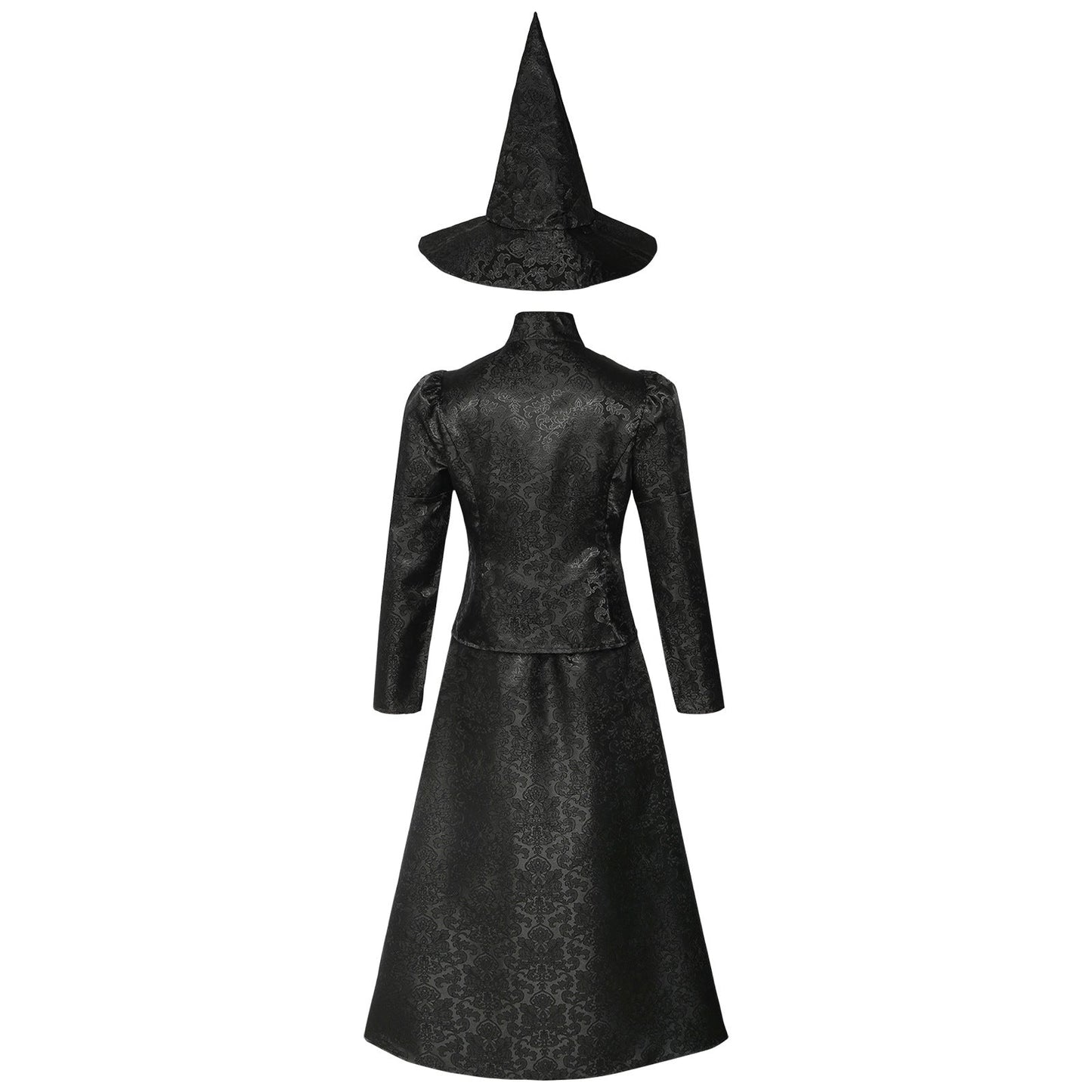 Wicked 2024 Elphaba Black Witch Suit Cosplay Costume Vikidoky