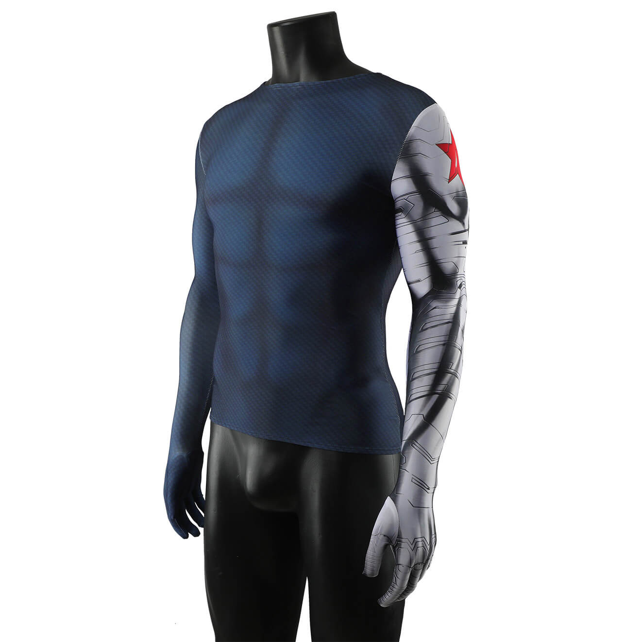 Winter Soldier Bucky Barnes Cosplay Inner Shirt Printed Style Captain America Series Vikidoky