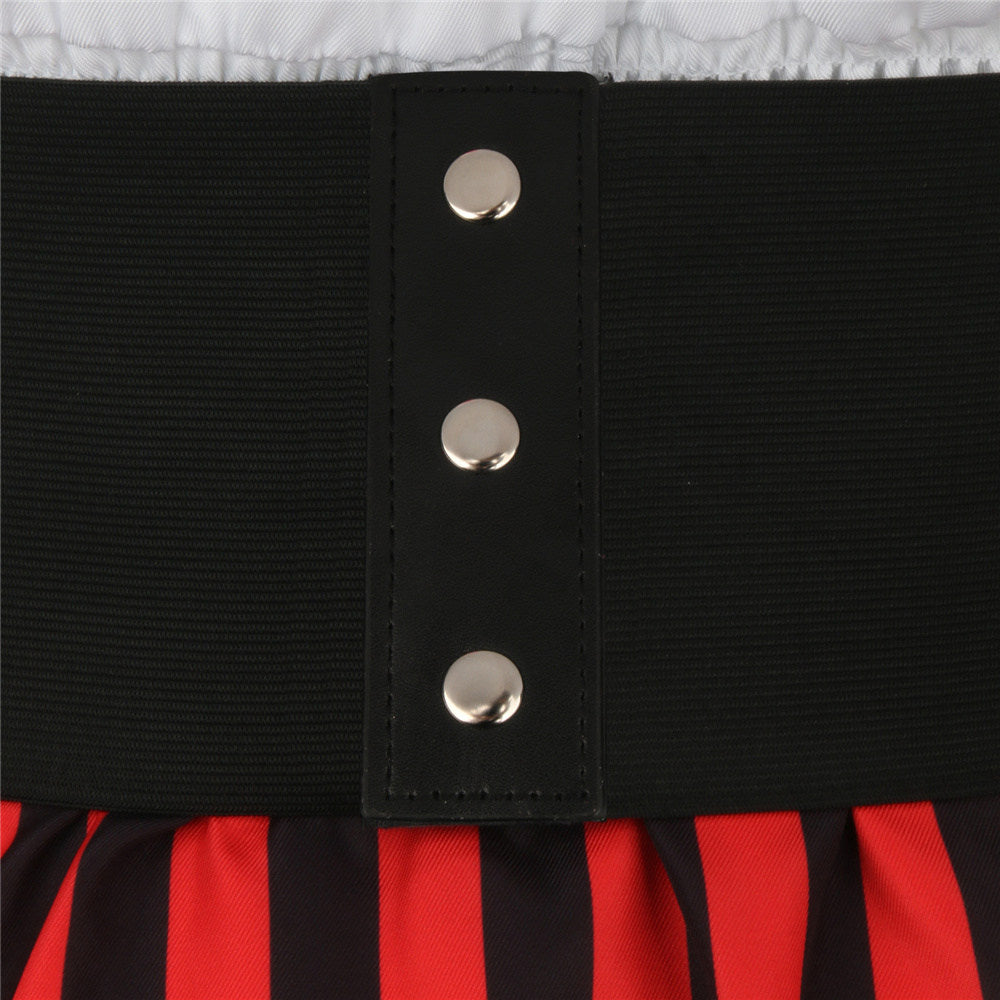 Women's Pirate Costume Cosplay Renaissance Party Outfts Vikidoky