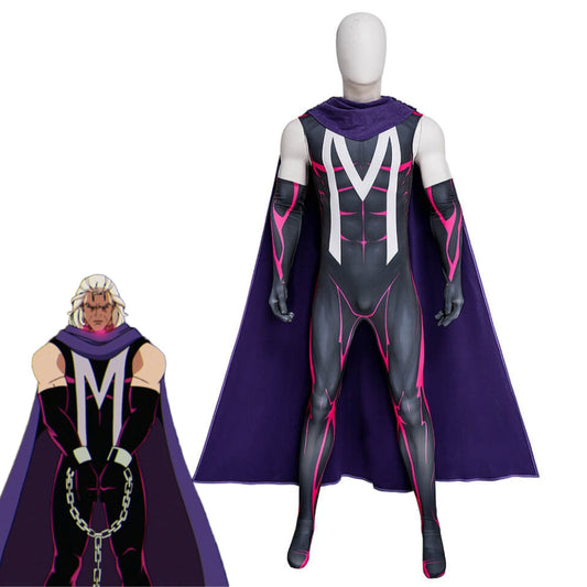 X-Men 97 Magneto Cosplay Costume with Cloak Vikidoky