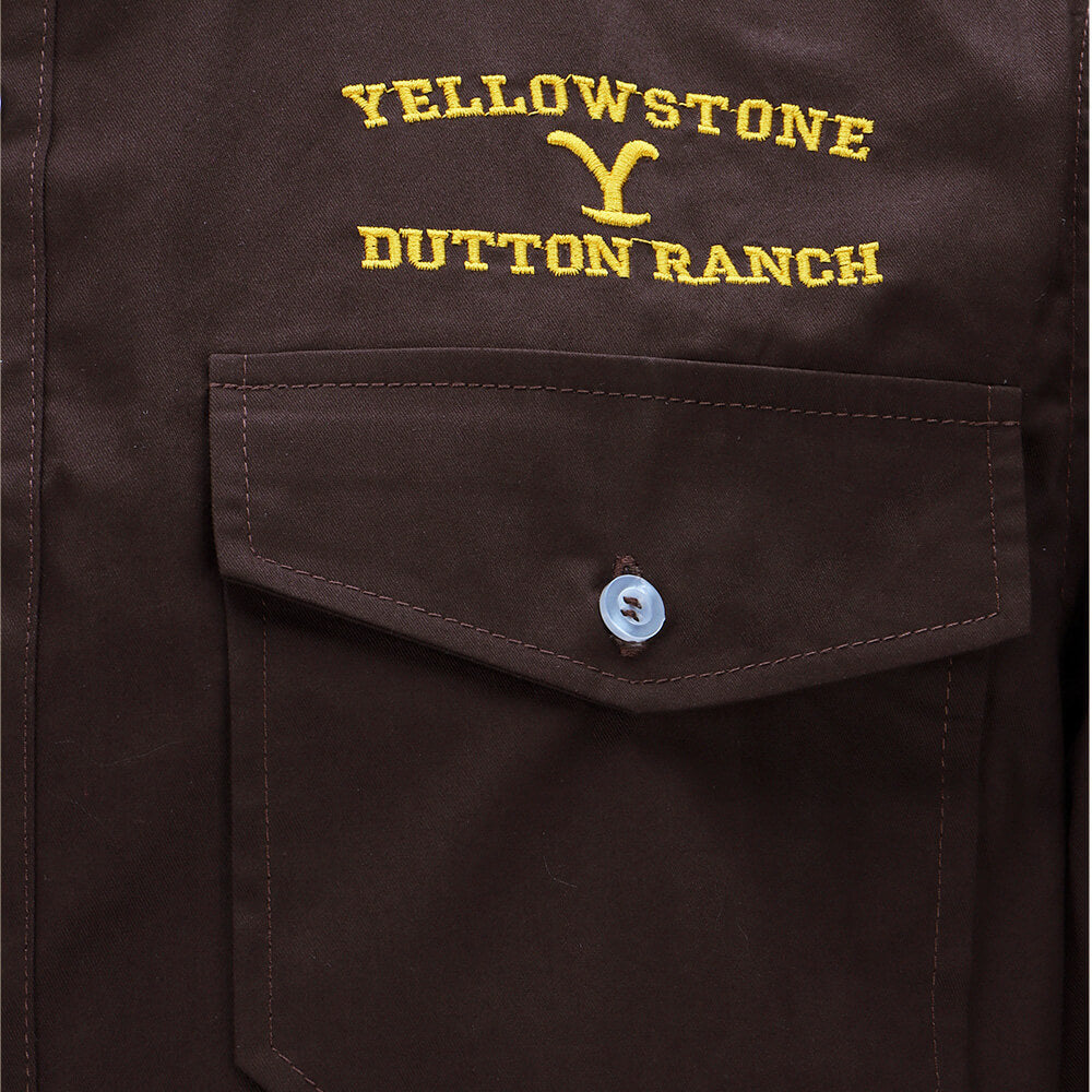 Yellowstone John Dutton Shirt for Men Cosplay Costume Vikidoky