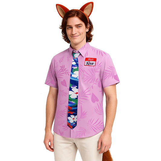Zootopia 2 Nick Wilde Shirt Tie Cosplay Costume Rise of the Non-Mammalians