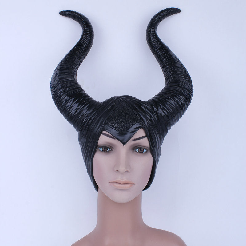 Disney Maleficent Angelina Jolie Cosplay Costume Dress Helmet Mistress of Evil Vikidoky