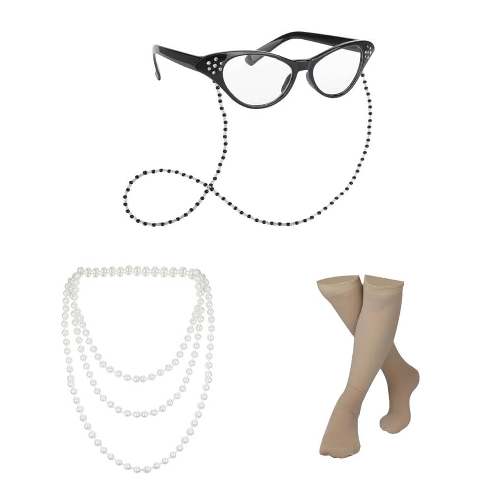 100th Day of School Grandma Costume Kids Old Lady Suits Vikidoky