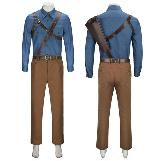 Ash vs Evil Dead Ash Williams Cosplay Costume (S/XXL Ready to Ship) Vikidoky