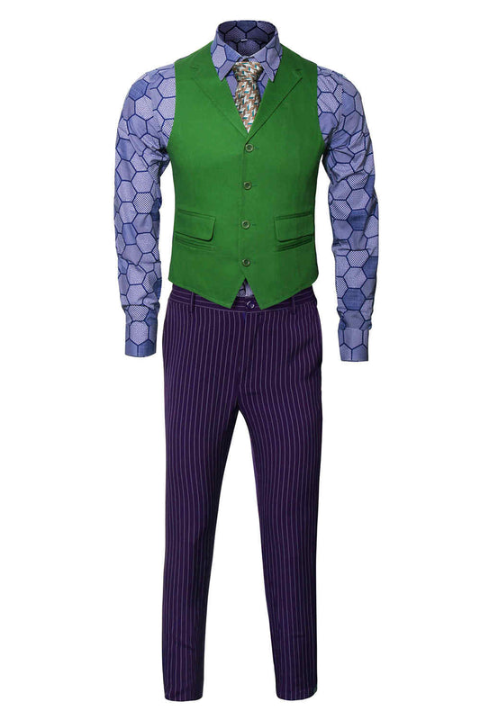 Batman Dark Knight Joker Heath Ledger Arthur Fleck Cosplay Costume Vikidoky