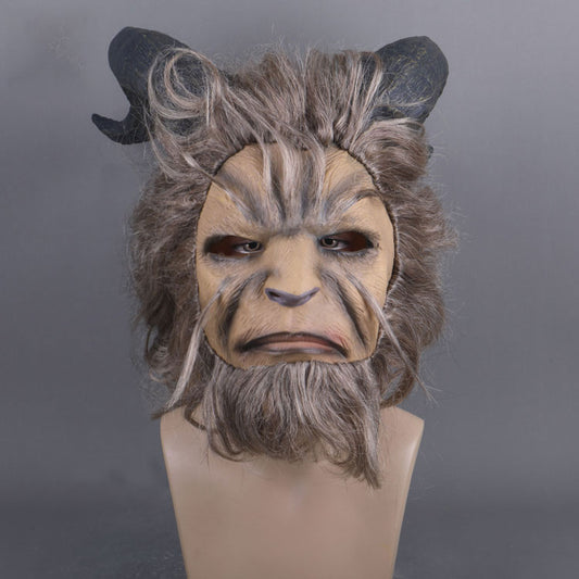 Beauty and the Beast Adam Prince Cosplay Mask with Wig